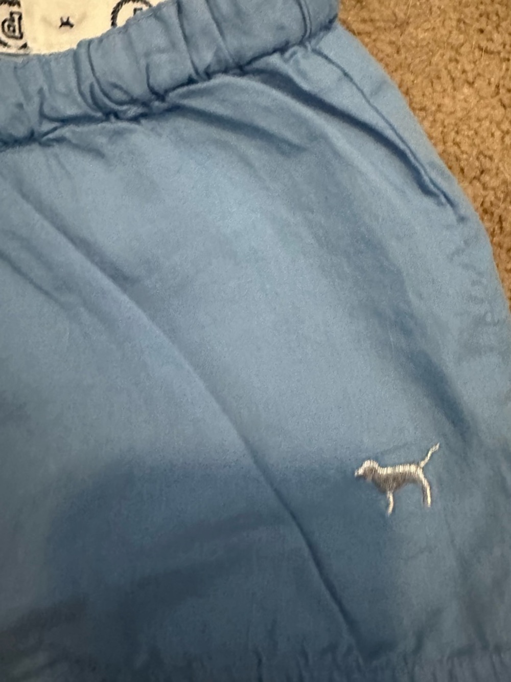 VS Pink Vintage Blue Ruffled 1986 Rhinestone Shorts S - Picture 4 of 6